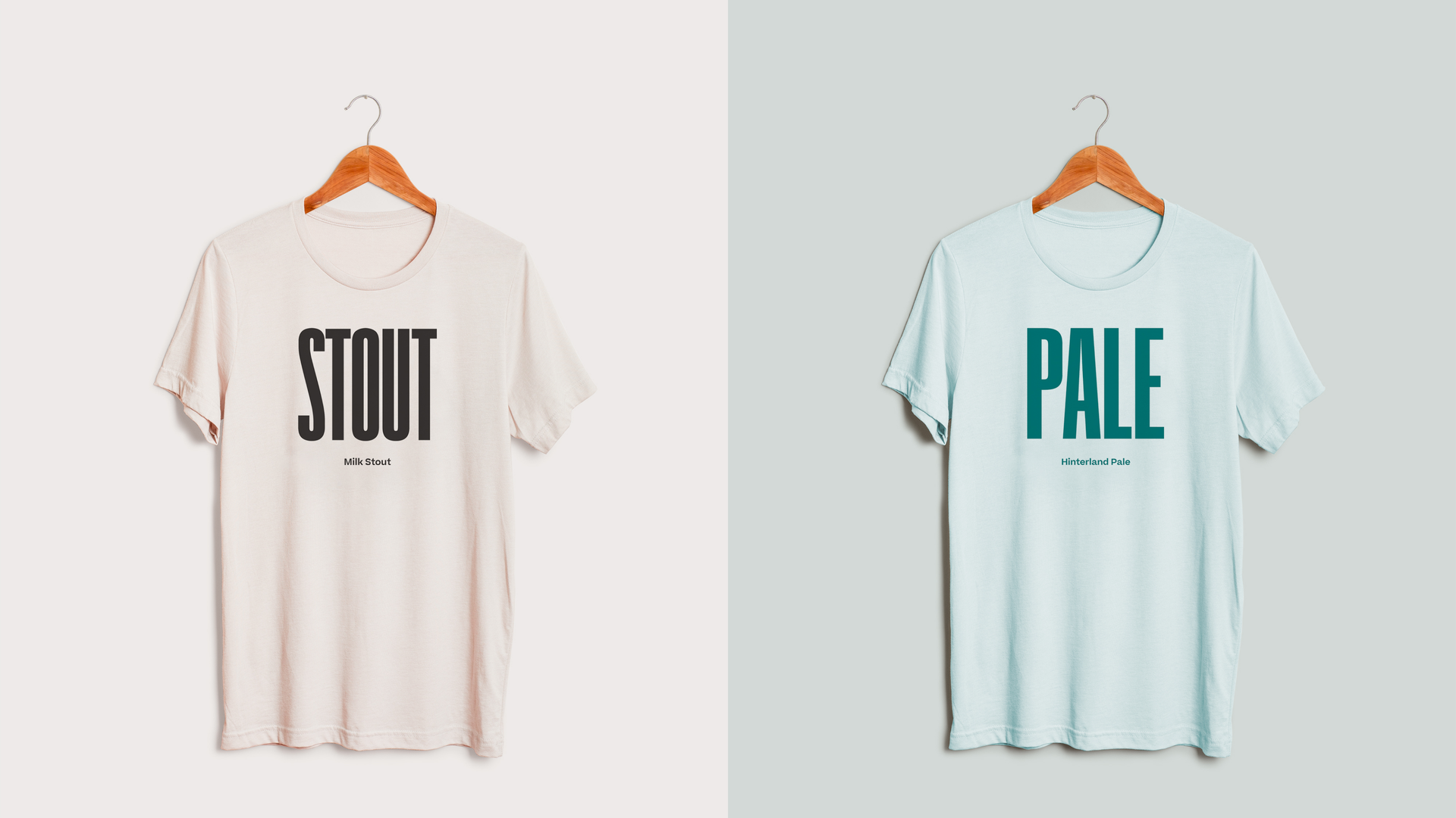 Minimalist T-Shirt designs for beer brand