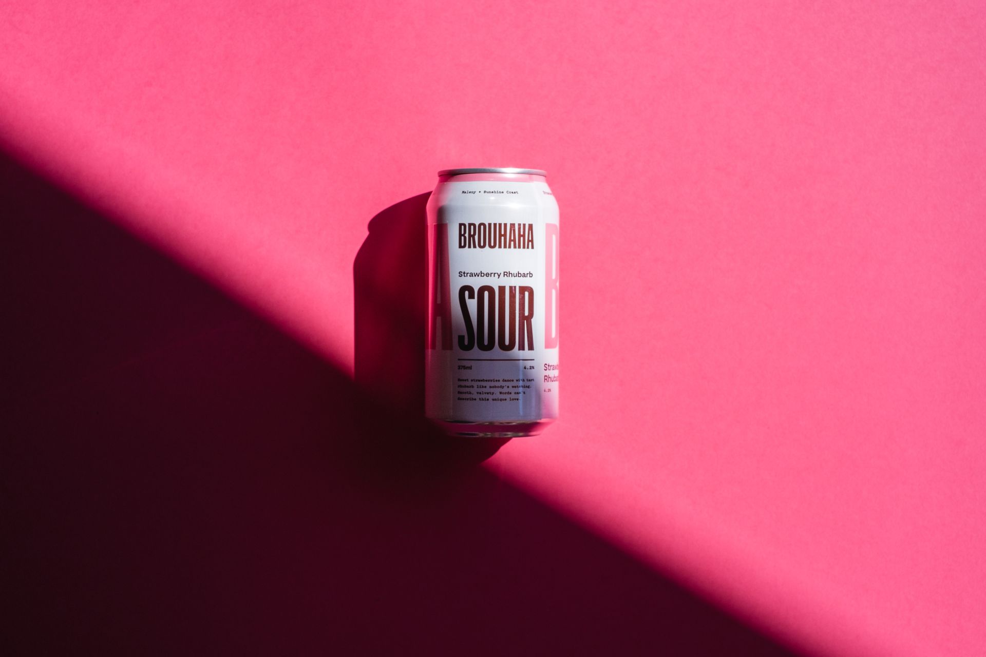 Contemporary, minimalist design for beer can label