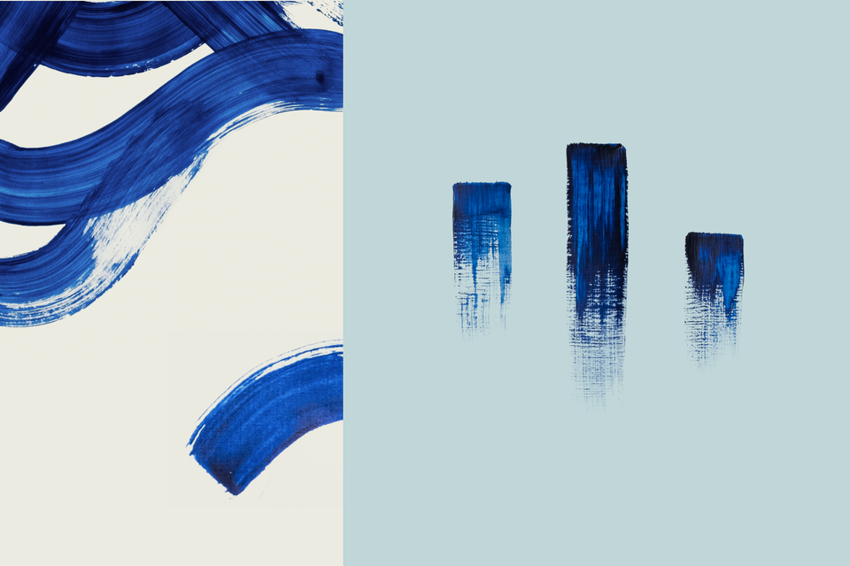 Handmade paint textures for the brand suite